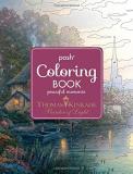 Thomas Kinkade Posh Adult Coloring Book Thomas Kinkade Peaceful Moments 