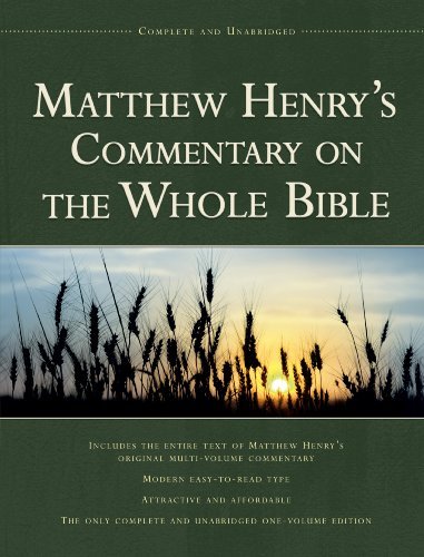 Matthew Henry/Matthew Henry's Commentary on the Whole Bible@ Complete and Unabridged