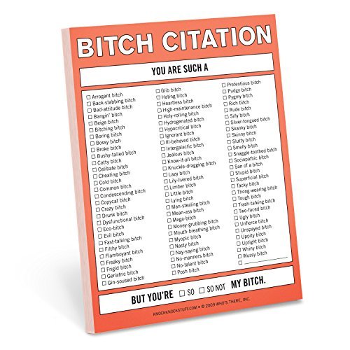 NIFTY NOTES/Bitch Citation