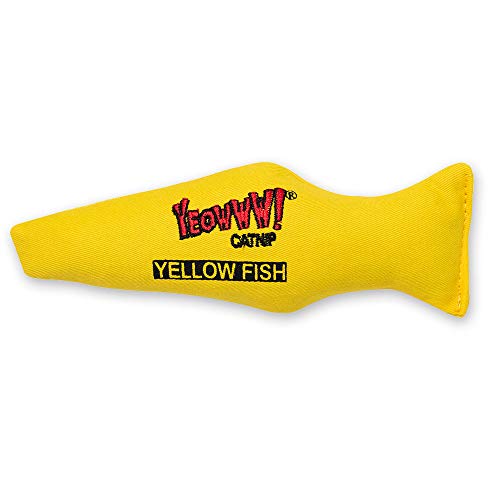 YEOWWW! Yellow Fish Catnip Cat Toy