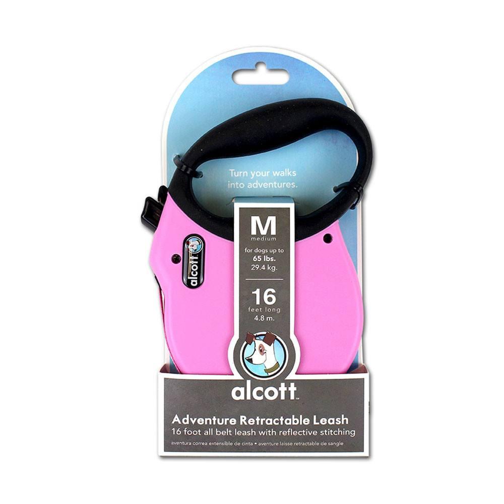 Alcott Retractable Dog Leash - Pink