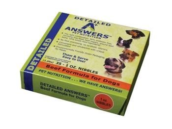 Answers Dog Frozen Detailed Nibbles, 2.2 lb, Beef