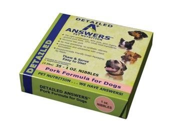 Answers Frozen Raw Detailed Nibbles - Pork