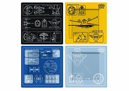 Plate Set/Star Wars - Blue Prints - Set of 4