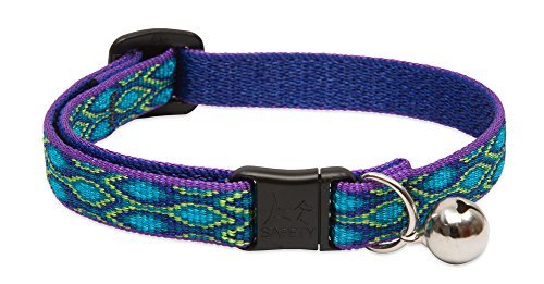 Lupine Cat Collar with Bell - Rain Song - 1/2" Wide