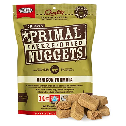 Primal Feline Freeze-Dried Nuggets Venison Formula