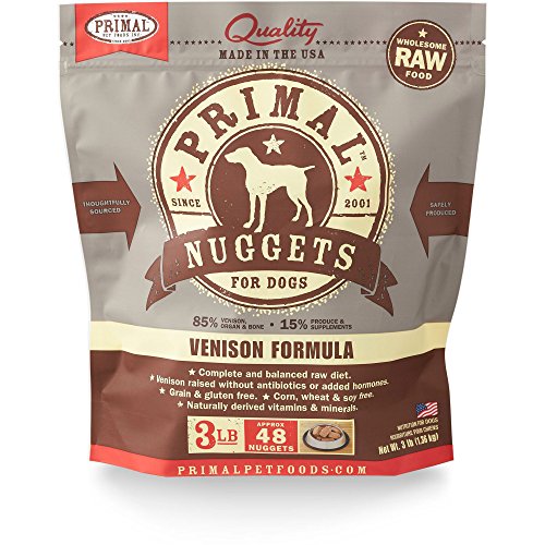 Primal Canine Raw Frozen Nuggets-Venison Formula