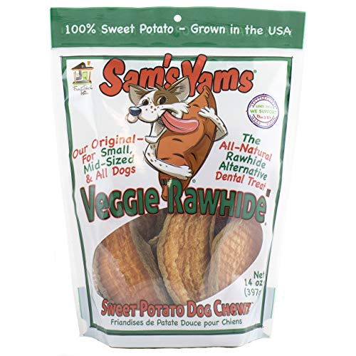 Sam's Yams Veggie Rawhide Sweet Potato Dog Treats