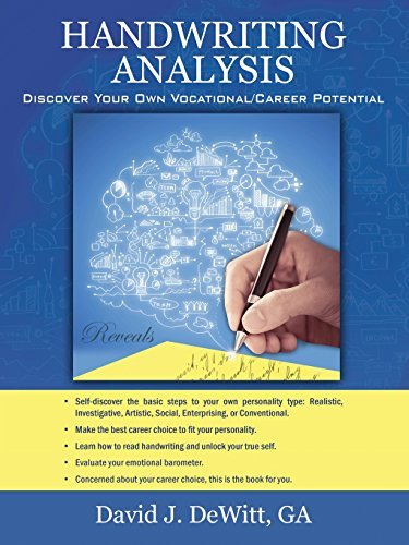 David J. DeWitt Ga/Handwriting Analysis@ Discover Your Own Vocational/Career Potential