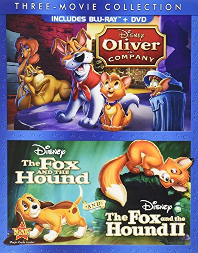 Oliver & Company Fox & The Hound Fox & The Hound 2 Disney Three Movie Collection 