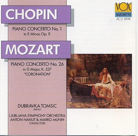 Chopin Mozart Ct Pno 1 Ct Pno 26 Tomsic*dubravka (pno) Nanut & Munih Ljubljana Sym Or 