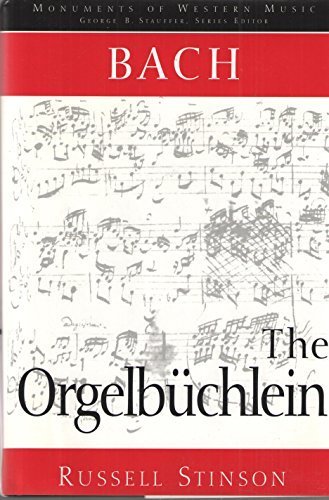 Russell Stinson Bach The Orgelbuchlein (monuments Of Western Musi 