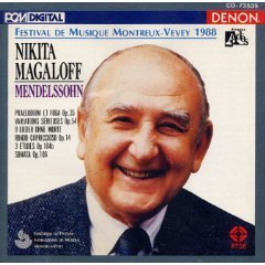 Nikita Magaloff Felix Mendelssohn/Nikita Magaloff Performs Mendelssohn Op 35 No 5 Op