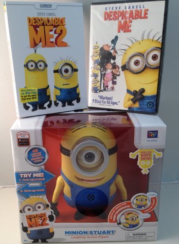 3-Item Bundle: Despicable Me 1 And 2 Dvds With Lau