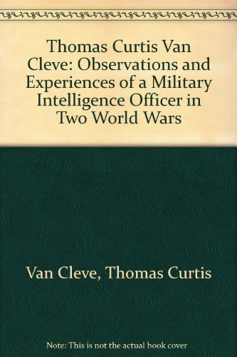 Thomas Curtis Van Cleve Thomas Curtis Van Cleve Observations And Experien 