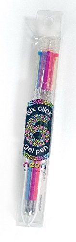 Pen/6 Click Neon Gel Pen