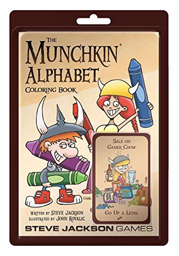 Steve Jackson Games/Munchkin Alphabet Coloring Book@Incl. 10 Cards /Blister Packed@5.5" X 8.5"