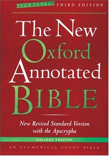 Oxford University Press New Oxford Annotated Bible Nrsv Augmented College 0003 Edition; 