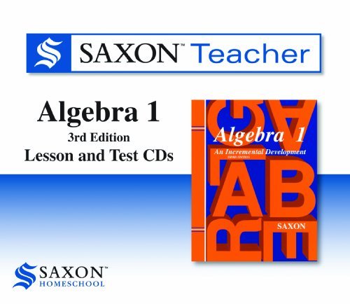 Various Saxon Homeschool Algebra 1 3rd Edition Teacher Les 