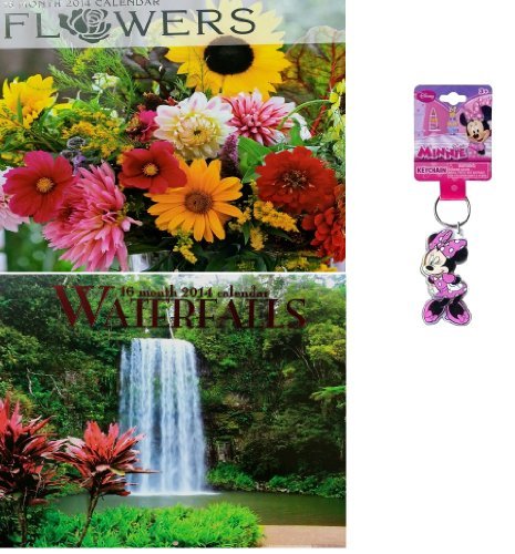2014 Flowers 16 Month Wall Calendar+2014 Waterfall