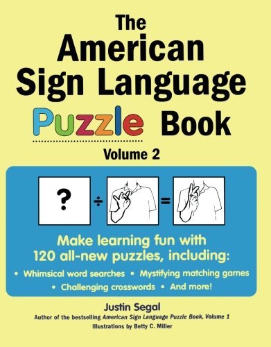 Justin Segal The American Sign Language Puzzle Book Volume 2 