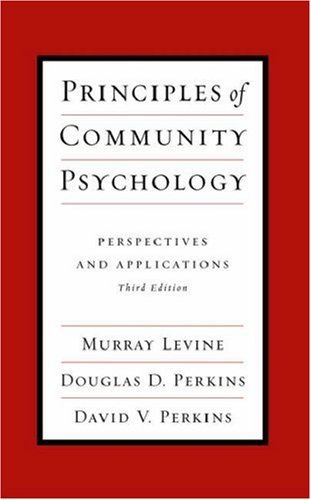 Murray Levine Principles Of Community Psychology Perspectives And Applications 0003 Edition; 
