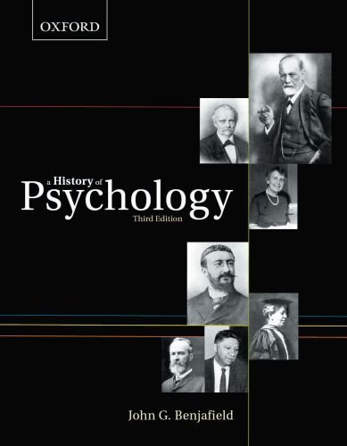 John G. Benjafield A History Of Psychology 0003 Edition; 
