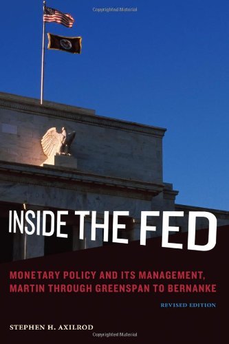 Stephen H. Axilrod Inside The Fed Monetary Policy And Its Management Martin Throug Revised 