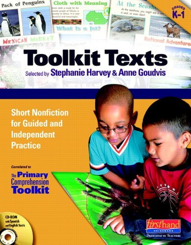 Stephanie Harvey Toolkit Texts Grades Prek 1 Short Nonfiction For Guided And In 