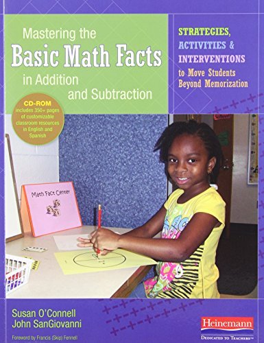 Susan O'connell Mastering The Basic Math Facts In Addition And Sub Strategies Activities And Interventions To Move 