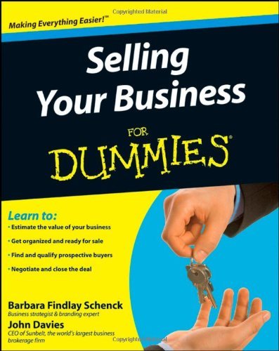 Barbara Findlay Schenck Selling Your Business For Dummies 