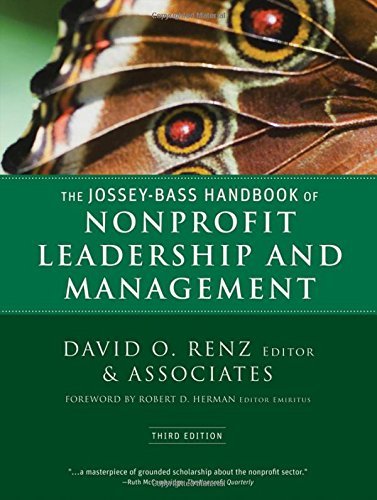 David Renz The Jossey Bass Handbook Of Nonprofit Leadership A 0003 Edition; 