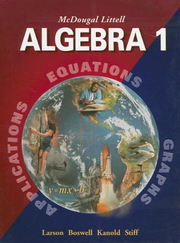 Mcdougal Littel Mcdougal Littell Algebra 1 Student Edition (c) 2004 2004 