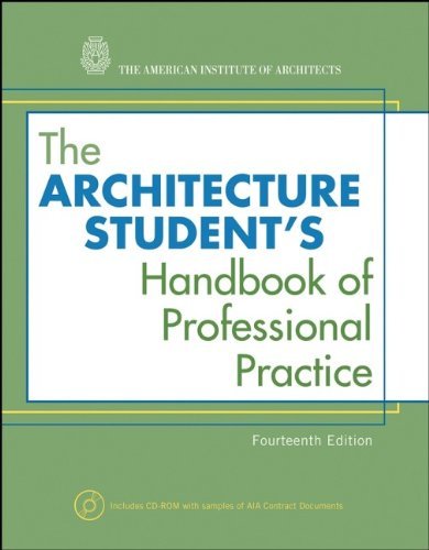 American Institute Of Architects The Architecture Student's Handbook Of Professiona 0014 Edition; 