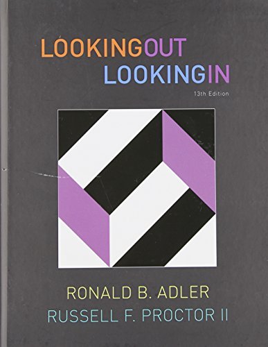Ronald B. Adler Looking Out Looking In 0013 Edition; 