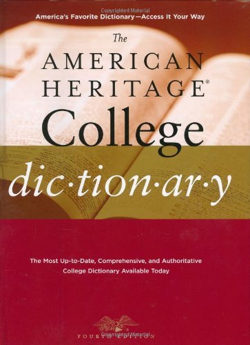 American Heritage (cor) American Heritage College Dictionary The 