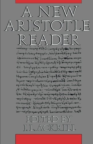 J. L. (EDT) Aristotle/ Ackrill/A New Aristotle Reader