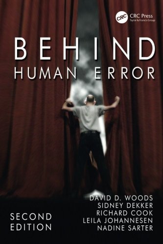 David D. Woods Behind Human Error 0002 Edition; 