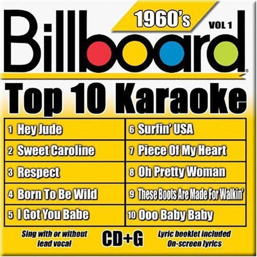 Billboard Top 10 Karaoke Vol. 1 60's Billboard Top 10 K Karaoke Incl. Cdg 10+10 Song 