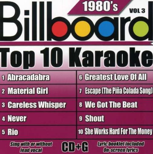 Billboard Top 10 Karaoke/Vol. 3-80's-Billboard Top 10 K@Karaoke@Incl. Cdg/10+10 Song
