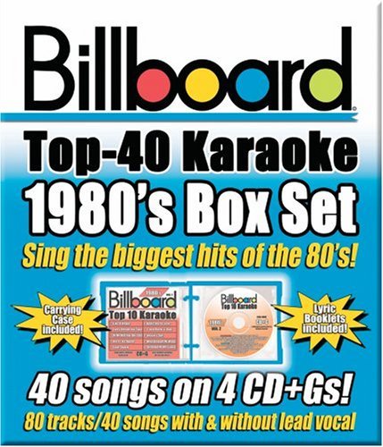 Billboard Top 40 Karaoke Billboard 1980's Top 40 Karaok Karaoke Incl Cdg 4 CD 40+40 Song 
