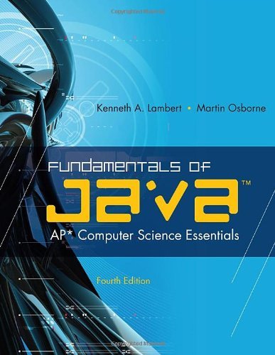 Kenneth Lambert Fundamentals Of Java(tm) Ap* Computer Science Essentials 0004 Edition; 