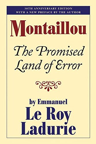 Emmanuel Le Roy Ladurie Montaillou The Promised Land Of Error 0030 Edition;anniversary 