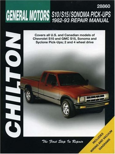 Chilton Automotive Books Chevrolet S10 S15 Sonoma And Pick Ups 1982 93 