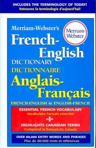 Merriam Webster Merriam Webster's French English Dictionary 
