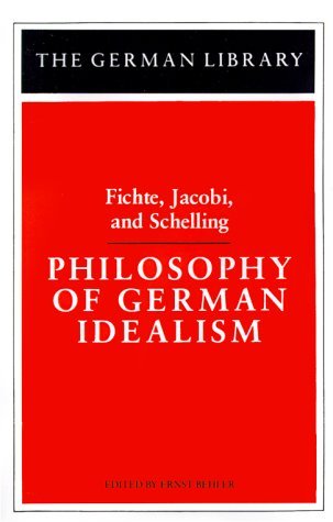 Ernst Behler/Philosophy of German Idealism