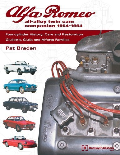 Pat Braden Alfa Romeo All Alloy Twin Cam Companion 1954 1994 Four Cylinder History Care And Restoration Giu 