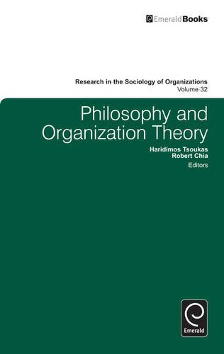 Haridimos Tsoukas Philosophy And Organization Theory 