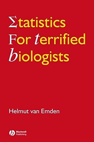Helmut Van Emden Statistics For Terrified Biologists 