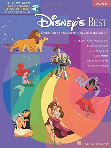 Hal Leonard Corp Disney's Best Easy Piano Play Along Volume 15 [with Cd] 